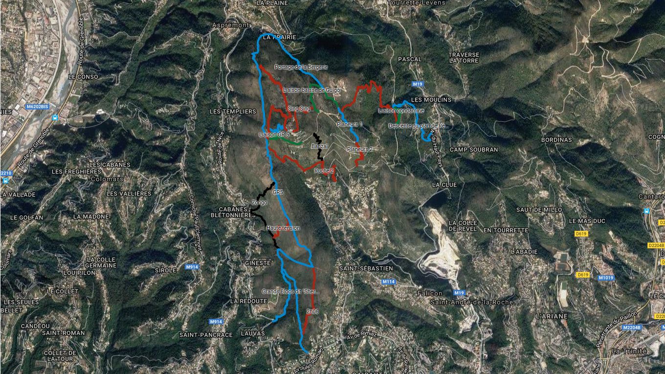 Nice: les trails du Mont Chauve, Avril 2017 Nice: les trails du Mont Chauve, Avril 2017