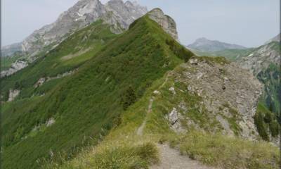 La crête vers les rochers du Van