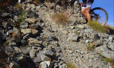 petit portage pour atteindre le Mont Brûlé