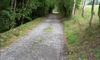 Châtel St-Denis chemin 4/4 qui descent sur Vevey